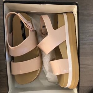 Melissa Nude Platform Sandals